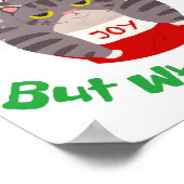 不機嫌な皮肉なクリスマス猫おそらくnau ポスター (角)