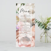 不機嫌な素朴なロマンチックな牡丹フローラ植物学 メニュー (スタンド正面)