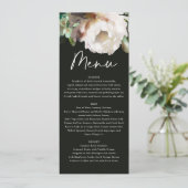 不機嫌な素朴なロマンチックな牡丹フローラ植物学 メニュー (スタンド正面)