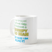 不機嫌な老人おじいちゃんになる コーヒーマグカップ (正面左)