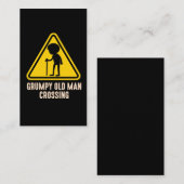 不機嫌な老人がムーディー·グラ退職したンダッドを横切る 名刺 (正面/裏面)
