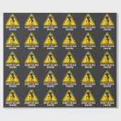 不機嫌な老人ムーディースグラダ退職したドを渡る ラッピングペーパー (フラット)