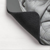 不機嫌な老人顔 マウスパッド (コーナー)