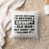 不機嫌な老人 クッション (ブランケット)