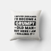 不機嫌な老人 クッション (裏面)