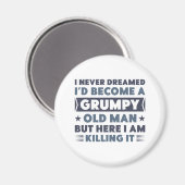 不機嫌な老人 マグネット (正面/裏面)