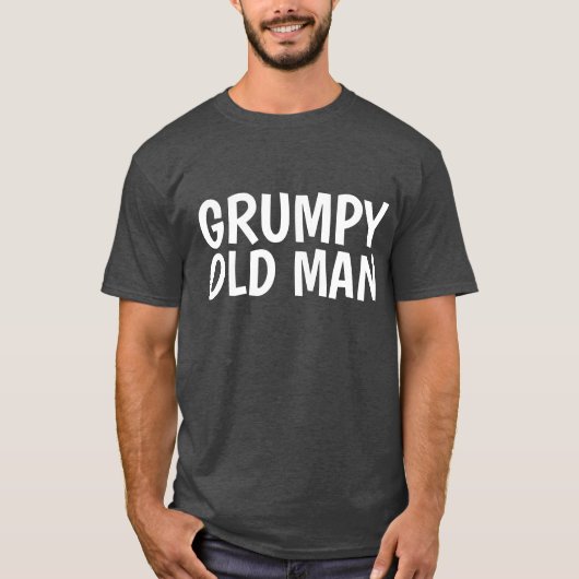 不機嫌な老人Tシャツ Tシャツ (正面)