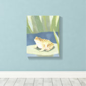 不機嫌な若者 | リリパッド池の水色 キャンバスプリント (インサイチュ (ウッドフロア))