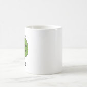 不機嫌な豆の面白い野菜ダジャレ コーヒーマグカップ (中央)