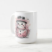不機嫌な雪だるま コーヒーマグカップ (正面左)