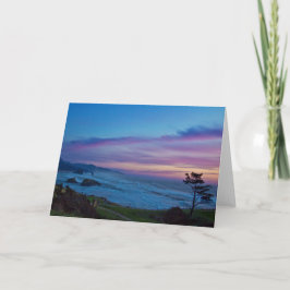不機嫌な青- Ecolaの州立公園の日没 カード