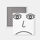 不機嫌な顔 マグネット (正面/裏面)