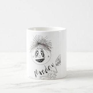 不機嫌な顔 – 月曜日のマグカップ コーヒーマグカップ