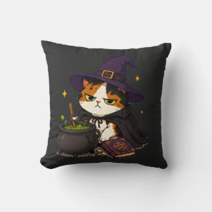 不機嫌な魔女猫のハロウィン クッション