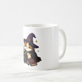 不機嫌な魔法使い猫のハロウィン コーヒーマグカップ (正面右)
