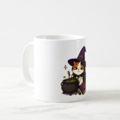 不機嫌な魔法使い猫のハロウィン コーヒーマグカップ (正面左)