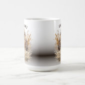 不機嫌な鳥のオリジナルのアートワーク朝の皮肉 コーヒーマグカップ (中央)