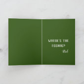 不機嫌な黒猫のクリおもしろいスマス カード (内部)