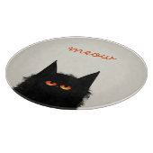 不機嫌な黒猫 カッティングボード (角)