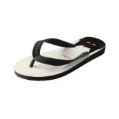 不機嫌な黒猫 キッズビーチサンダル (アングル)