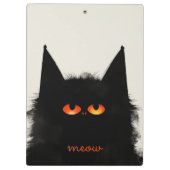 不機嫌な黒猫 クリップボード (裏面)