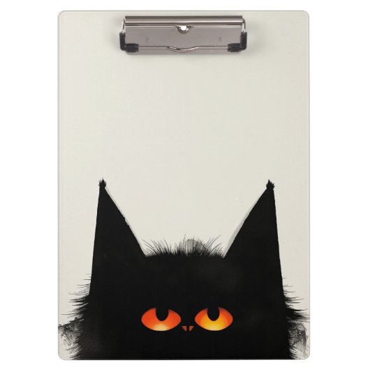 不機嫌な黒猫 クリップボード (正面)