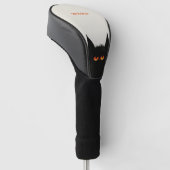 不機嫌な黒猫 ゴルフヘッドカバー (アングル)