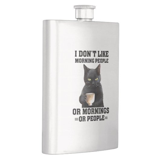 不機嫌な黒猫 フラスク (右)