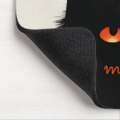 不機嫌な黒猫 マウスパッド (コーナー)