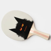 不機嫌な黒猫 卓球ラケット (横)