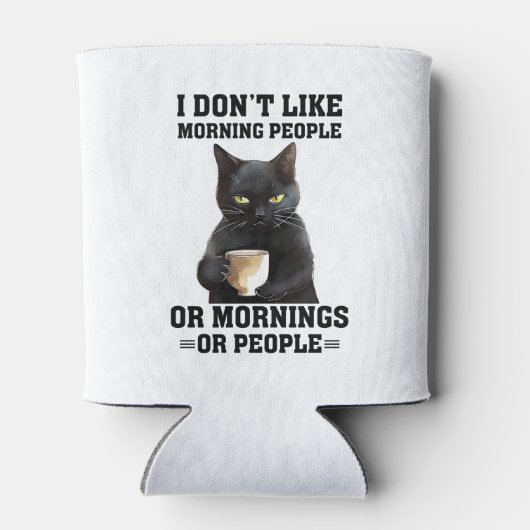 不機嫌な黒猫 缶クーラー (裏面)