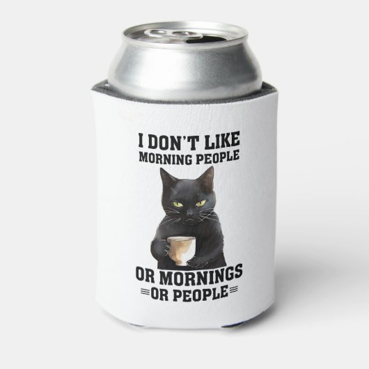 不機嫌な黒猫 缶クーラー (缶裏面)