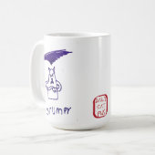 不機嫌な コーヒーマグカップ (正面左)