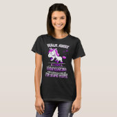不機嫌なLeiomyosarcoma Unicorn I Have Leiomyosarcom Tシャツ (正面フル)