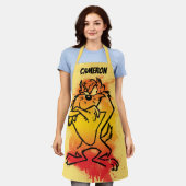 不機嫌なTAZ™ エプロン (着用した状態)