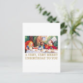 不機嫌の帽子屋さんがアリスにメリー誕生日おめでとう! シーズンポストカード (スタンド正面)