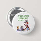 不機嫌の帽子屋さんが言ってるのはハッピーバースデーだ！ 缶バッジ (正面&裏面)