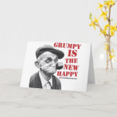 不機嫌は新しい幸せ カード (黄色い花)