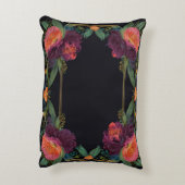 不機嫌エレガントなピーチのピンクボホフローラ アクセントクッション (裏面(縦))