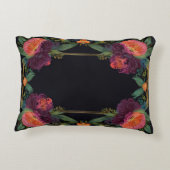 不機嫌エレガントなピーチのピンクボホフローラ アクセントクッション (裏面)