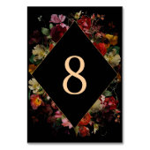 不機嫌エレガントなフローラブ結婚ラック テーブルナンバー (正面)