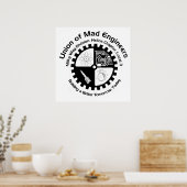 不機嫌エンジニアポスター ポスター (キッチン)