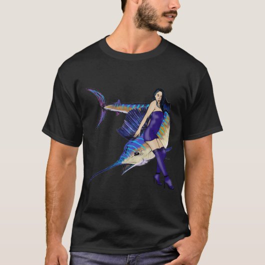 不機嫌オフの魚 Tシャツ (正面)