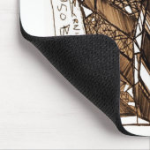 不機嫌オフ白 マウスパッド (コーナー)