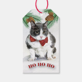 不機嫌カスタムなフェリックスをフィーチャーしたラベルギフト ギフトタグ