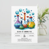 不機嫌カスタムサイエンティストウィムシー誕生日 招待状 (スタンド正面)