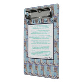 不機嫌ガールズラブソングバイシルビアプラスクリップボード ミニクリップボード (アングル2)