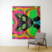 不機嫌キャッツ タペストリー (インサイチュ)