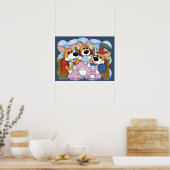 不機嫌コルギティーパーティーポスター ポスター (キッチン)