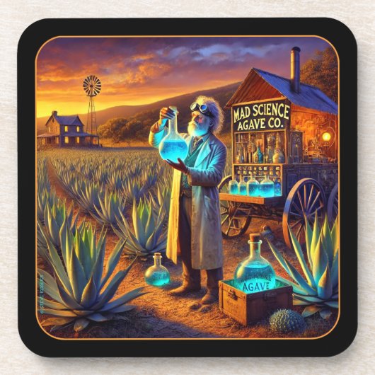 不機嫌サイエンスアガベ コースター (正面)